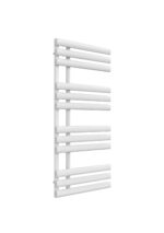 Reina Chisa Steel Modern Vertical Bathroom Towel Rail and Radiator - White