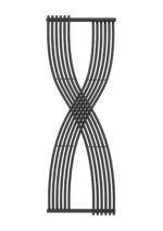 Reina Dimaro Designer Steel Contemporary Vertical Arty Radiator - Anthracite