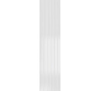 Reina Flat Single Designer Steel Modern Vertical Panelled Radiators - White