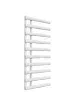 Reina Grace Steel Modern Bathroom Towel Rail and Radiator - White