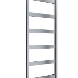 Reina Mina Stainless Steel Modern Vertical Bathroom Towel Rail and Radiator - Brushed