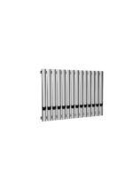 Reina Neva Single Horizontal Designer Steel Modern Radiator - Chrome