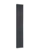 Reina Neva Double Vertical Designer Steel Modern Radiator - Anthracite