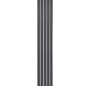 Reina Neva Single Vertical Designer Steel Modern Radiator - Anthracite