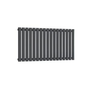 Reina Neva Single Horizontal Designer Steel Modern Radiator - Anthracite