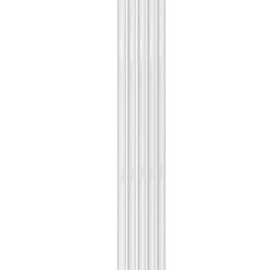 Reina Neva Single Vertical Designer Steel Modern Radiator - White