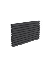 Reina Nevah Double Designer Steel Horizontal Radiator - Anthracite