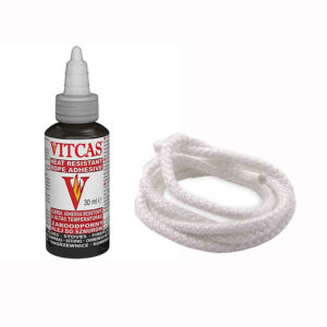 2 Metres of 3mm Stove Rope & Adhesive Kit