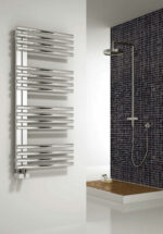 Reina Adora Stainless Steel Modern Vertical Bathroom Towel Rail and Radiator - Polished