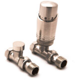 Reina Modal Trv - Brushed Straight Valves With Lockshield