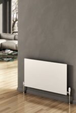 Reina Slimline Horizontal Designer Steel Modern Flat Radiator - White