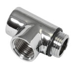Reina T-Piece For Dual Fuel - Chrome