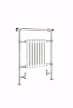 Reina Victoria 960 x 675 Steel Semi-Traditional Vertical Bathroom Towel Rail and Radiator