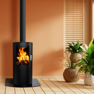 Woolly Mammoth 5c Cylindrical - 4.9kw Defra Wood Burning Stove