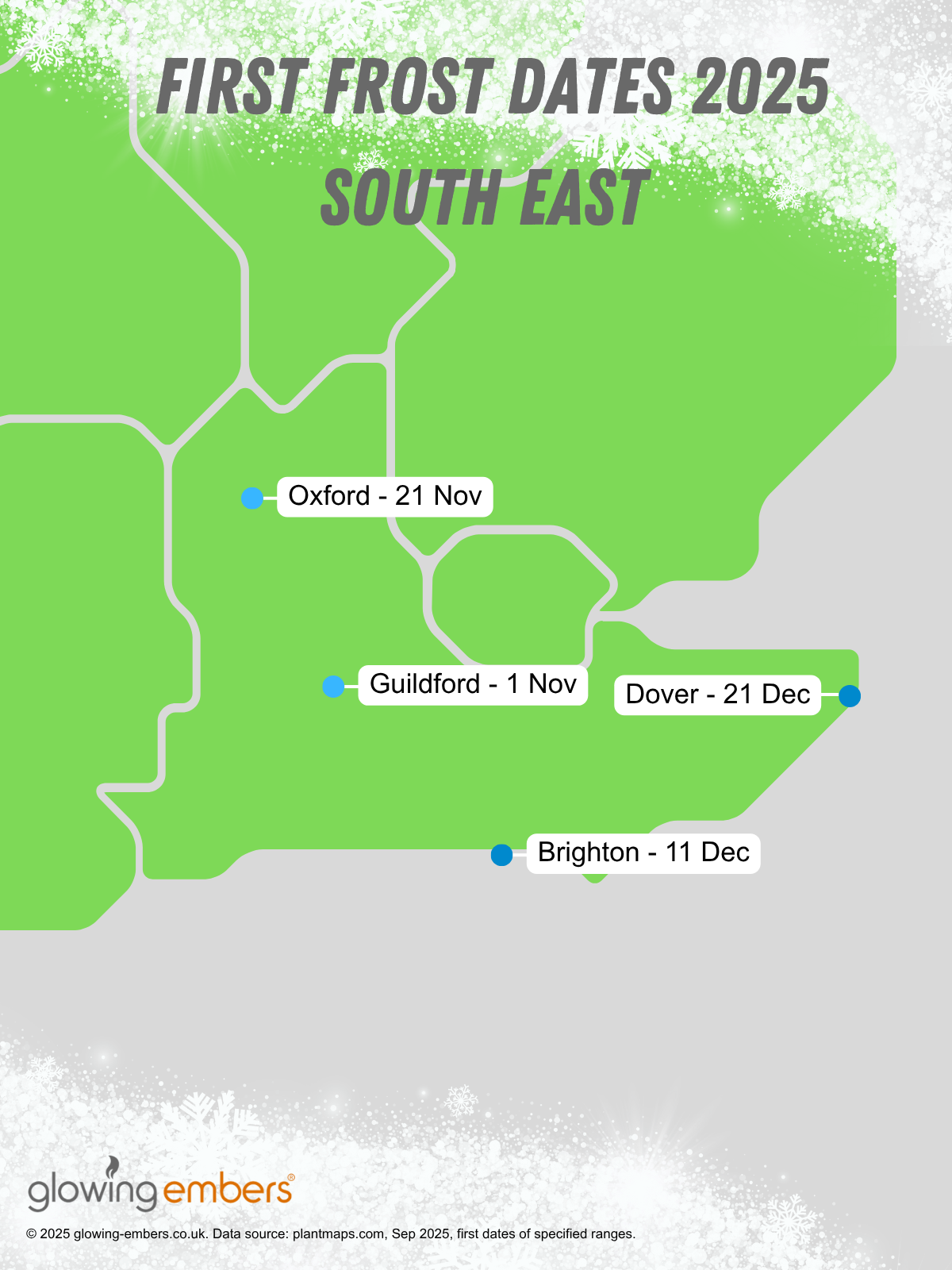 First Frost Dates 2025