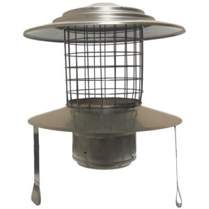 6" Pot Hanging Cowl - Stainless - Screw-Fix