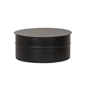 Tee Cap - Twin Wall Insulated Flue Pipe - 5" (125mm) - Black